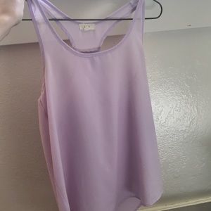 Light purple flowy tank top